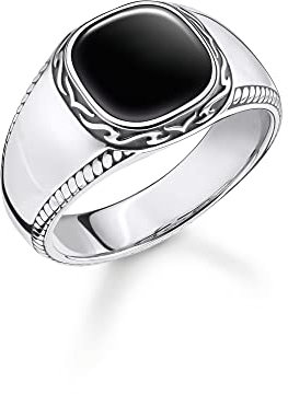 THOMAS SABO Ring schwarz 925 Sterlingsilber, Geschwärzt