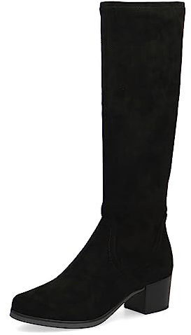 CAPRICE 9-25506-41, Stivali piatti Donna, Nero (Black Stretch), 40 EU