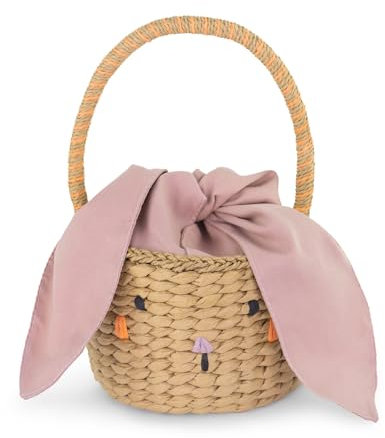 Hasenkorb mit Stoffohren | 28 cm