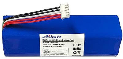 Aibatt 5200mAh Ersatzakku für Ecovacs Deebot T8 Pure, T8+, Deebot T9, Deebot T20 Omni, Deebot T10, Deebot X1, Deebot Ozmo 950, Deebot T5 Max Staubsauger.(14.4V/74.88Wh)