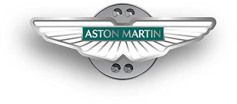 Badge officiel Aston Martin avec logo Aston Martin, emballage cadeau 007, taille unique, Métal