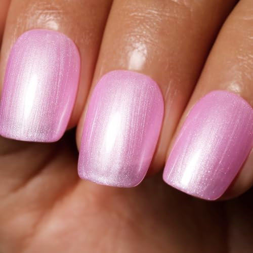 Ozzeal Smalto Semipermanente Glitter, Rosa Nudo Perla Glitterato Smalto Semipermanente Unghie Autunno Inverno Gel Nail Polish Scintillio e lucentezza Smalto Gel Unghie Manicure 15ML