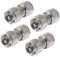 AEDIKO 4pcs UHF Male Connector UHF PL259 Male to Male Adapter Low Loss UHF Male PL259 SO239 Connector