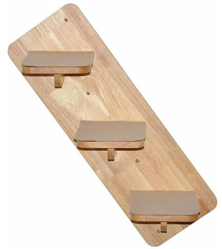 nanook Kratzbaum Katzenbaum Katzentreppe Kletterwand 3-stufig - Wandkratzbaum - 60 x 20 cm - zur Wandmontage