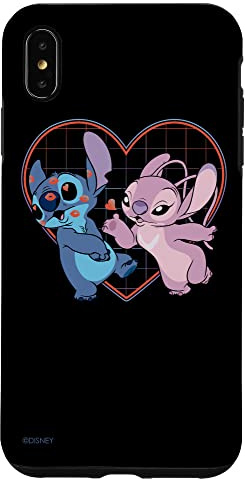 Disney Lilo and Stitch Engel Herz Küsse Hülle für iPhone XS Max