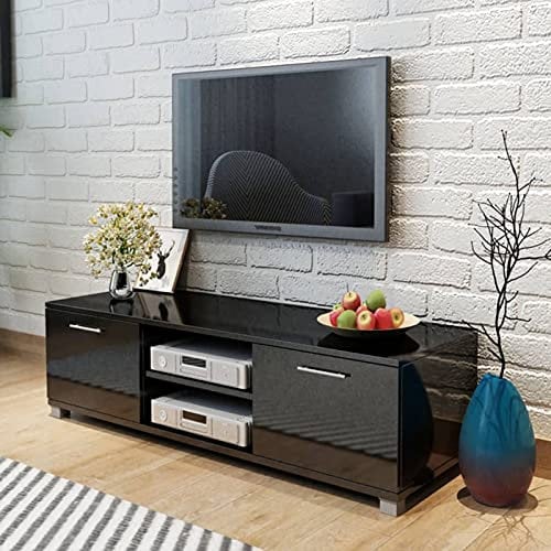 Gecheer Mobile TV Nero Laccato Lucido 120x40,3x34,7 cm