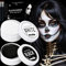 ELF-GRETTER Halloween Schminke Schwarz Weiß, 100g Halloween Make up für Erwachsene Kinder, Schminke Halloween Set für Kinderschminke Theaterschminke Faschingsschminke, Face Paint SFX Makeup