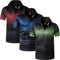jeansian Men's 3 Packs Sport Polo T-Shirt Tee Golf Tennis Bowling LSL358_BlueGreenRed_XL