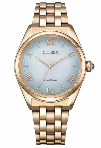 Citizen Women's Analogue Eco-Drive Watch with Stainless Steel Strap EM1143-81X