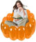 Blow-up-Stuhl, transparenter aufblasbarer Stuhl - Jelly aufblasbarer Outdoor-Stuhl - Blow Sofa-Sitz, aufblasbarer Lounge-Sessel, aufblasbare Möbel, Filmstühle für Wohnheim, Hof, Partys und Veranstaltu