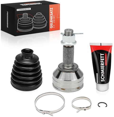 Frankberg Gelenksatz Vorne Radseitig C9211JA00A | Kompatibel mit Juke F15, Qashqai +2 I Van J10, Koleos I HY, X-Trail T31, Qashqai +2 I J10 NJ10