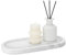 REDHUGO Natural Marble Tray 12x6, Perfume Tray for Women, Vanity Tray for Bathroom, Candle Tray, Jewelry Dish Tray for Countertop Organizer, Stone Key Tray for Home Decor Kitchen, White Carrara
