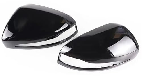 Außenspiegelabdeckung Für C Für GLC SE Klasse W205 X253 W222 W213 W238 Ersatz Carbon Schwarz Seite Rückspiegel Abdeckung Kappen Shell LHD Auto Spiegelkappen(Black-1)
