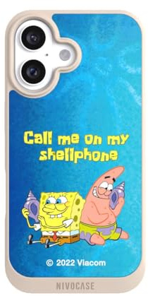 Handyhülle kompatibel mit Apple iPhone 16 Hülle NIVOpure Case Sand Patrick Star Spongebob Schwammkopf Serienmotiv