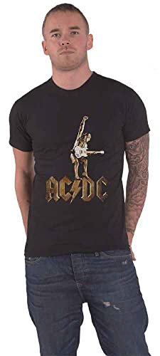Angus Statue AC/DC Short Sleeve T-Shirts Official Licensed Rock Classic Band Album L