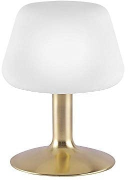 SellTec Paul Neuhaus, LED Tischleuchte, messing, klassisches Design, 3 Stufen Touchdimmer, Tischlampe Nachttischlampe, 1-flammig