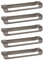 Gedotec Griffleiste Edelstahl Möbelgriff Küche Griff-Profilleiste L-Form - H10133 | Bohrabstand 160 mm | Design-Griff gebogen | Schrankgriff zum Schrauben | 5 Stück - Kantengriffe für Schubladen