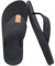 KuaiLu Mens Flip Flops Arch Support Comfortable Cushion Memory Foam Recovery Walking Waterproof Leather Thong Sandals Orthotic Plantar Fasciitis Summer Casual Beach Pool Slip on Slippers Black 7