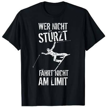 Skifahren Apres Ski Lustiger Spruch Geschenk Hobby Skifahrer T-Shirt