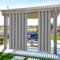 Cortinas de Exterior, Cortina Exterior con Ojales, impermeables, resistentes al viento y a los rayos UV, Opaco, para balcón, terraza, Porche, pérgola (Gris Claro, 2 Piezas / 132 x 240 cm)
