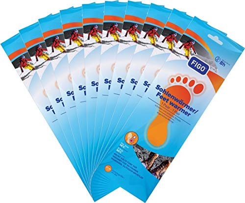 10 Paar FIGO Sohlenwärmer 8h + varivendo Notizblock