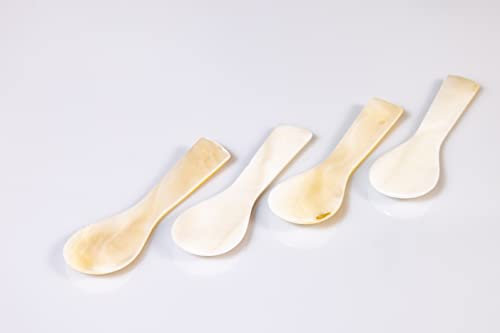 Sepehr Dad Caviar Cuillère en nacre d'eau salée pour œufs ou caviar | Grand, 12 cm | 1 paquet