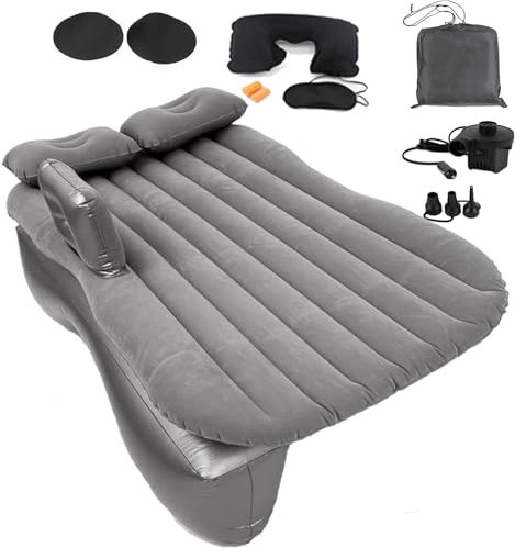 Onirii Inflatable Air Mattress for Car Back Seat - Thickened Camping Bed with Air Pump, Portable Travel Sleeping Mattress for SUV