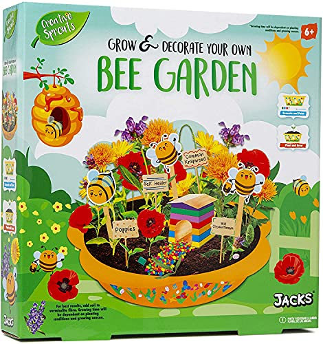 Creative Sprouts Grow & Decorate Your Own Bee Flower Garden Kids Craft Growing Kit
