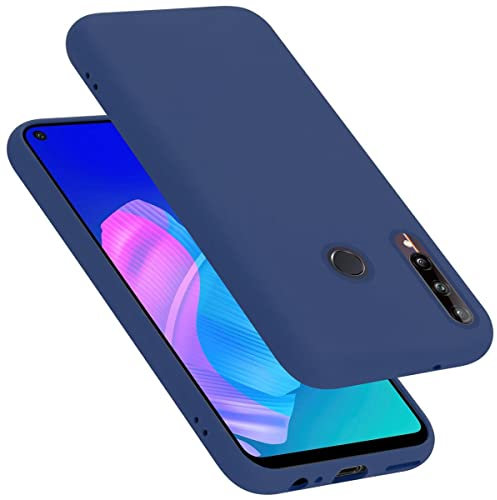 Cadorabo Custodia compatibile con Huawei P40 LITE E in LIQUID BLU - Morbida Cover Protettiva Sottile di Silicone TPU con Bordo Protezione - Ultra Slim Case Antiurto Gel Back Bumper Guscio