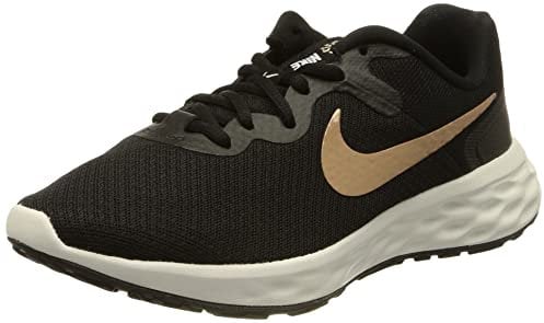Nike Damen Revolution 6 Nn Laufschuh, Black/MTLC Coppercoin-Summit W, 38 EU