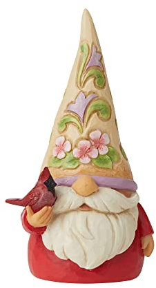 Jim Shore - Figur 'Gnome with Bird Figurine - Zwerg mit Vogel -12 cm' 2022