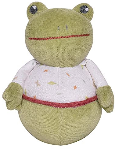 Tikiri 8573233 - Stehauffigur Frosch Gemba, Spielzeug für Babys und Kinder ab 0+ Monaten, 15cm