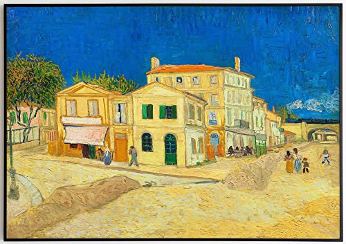 JOPRICO Vincent Van Gogh Poster - Das gelbe Haus Größe 50x70 cm | 20x28 inch