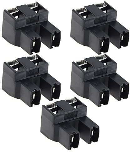 YINETTECH 5pcs H7 2 Broches Lampe Ampoule Douille Connecteur de Faisceau de Câblage pour H7 Ampoule Nuit Disjoncteur Lampes H7 Feux de Brouillard à Faisceau Élevé 12V-24V