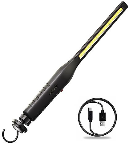 DR.PREPARE LED Work Light, 4000mAh Rechargeable COB Mechanic Light, 700 Lumens Portable Lights with Magnetic Base 360° Swivel for Car Paint Correction, Workshop,Repair, Inspection, Emergency