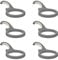 Clever Pots Drain Pipe Pot Holder X6, For Use with Clever Pots 20cm Plastic Plant Pot, Brighten Up Outdoor Space, Charcoal