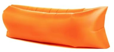 Aufblasbares Sofa, Wasserdichtes Luftsofa, Sofa Aufblasbar Reißfestem Gewebe von bis zu 200kg, Tragbares Wasserdichtes Aufblasbare, Air Lounger für Camping, Park, Strand, Hinterhof(orange)