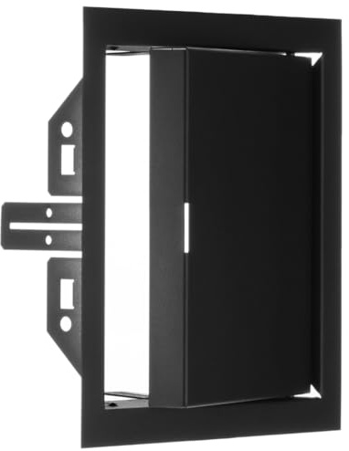 Metall Revisionsklappe 15x15 cm - Serviceklappe zur Inspektion und Abdeckung - 150x150mm Revisionstür - Inspektionstür Zugangstür Wartungsklappe - Stahl Verzinkt Anthrazit