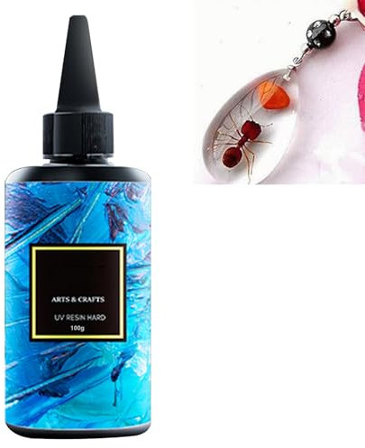 KOAHDE Upgrade Ultraviolet Epoxy Resin,UV Curable Adhesive,Low Odor Solar Cure Ultraviolet Epoxy Resin,Crystal Clear Hard UV Glue for Jewelry Making,UV Resin,Resin for Handmade Jewelry,Casting,Pendant