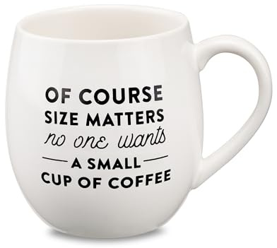 MIECOO Large Ceramic Coffee Mug, 24 Oz Coffee Cup for Office and Home, Big Jumbo Coffee Mug for Latte Milk Tea Cocoa Cereal, Dishwasher and Microwave Safe, Ideal for Family and Friends (Matte White)