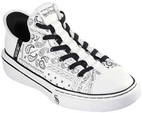 Skechers Snoop Dogg Snoop ONE-Double G Herren Slip-Ins Sneaker, Weiß/Schwarz, 44 EU