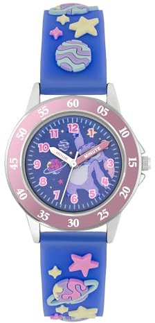 Disney Stitch Time Teacher LAS9020 Montre analogique avec bracelet Galaxy Violet, violet, Moderne