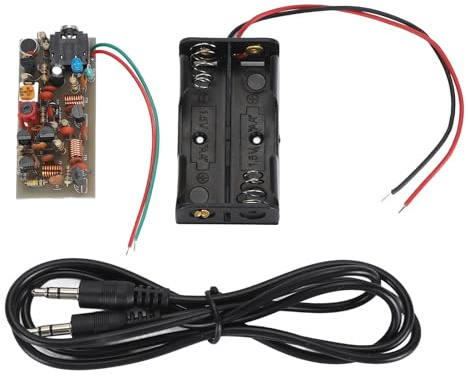 FM-Sender-Board-Kit, Drahtloses Mikrofonmodul mit Einstellbarer Lautstärke, Große Reichweite, Anti-Interferenz, Vielseitig Einsetzbar mit DIY-Campus-Übertragung