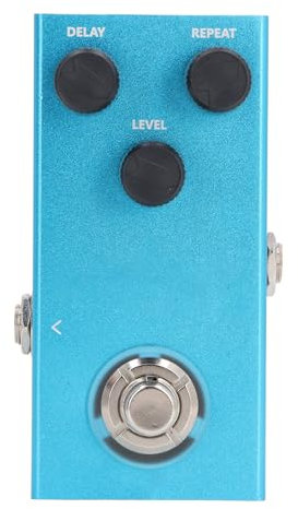 Effektpedal, Echo Square Delay Pedal Mini Analog Delay Effektpedal Dicker Gitarreneffektpedal mit Vollem Sound für E-Gitarre