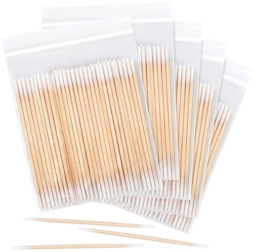 QEQSHQO 600 pièces Coton Tige Micro-Nettoyage pour Tatouage, Sourcils, Beauté, Rouge à Lèvres, Cils, Maquillage, Ongles Accessoires
