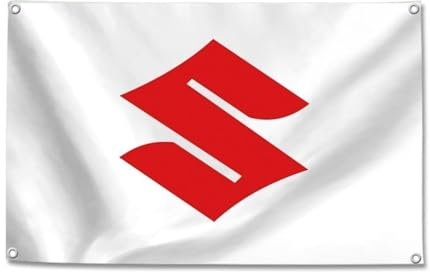 Fahne SU.ZU.KI, Druck Hof-Banner, Dekorationen Geschenke für Hausgarten Restaurant(White,150x230cm)
