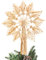 Lineshading Weihnachts-Stroh-Stern-Schneeflocken-Baumspitze, Stroh-Ornamente, 25,4 x 30,5 cm, schwedischer Stil, nordischer Baumspitze für Weihnachtsbaum, Büro, Zuhause, Innenbereich, Desktop,