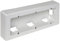 Weiße dreifache Steckdose, 253 x 96 x 43 mm, ideal zum Verstecken von Kabeln und für ein ästhetisches Finish an Wänden.