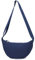 GoPaw Damen Halbmond Crossbody Schultertasche, Hobo Halfmoon Bag, Nylon Crossbody Bag Damen Halbmond Schultertasche mit verstellbarer Schultergurt, Einfarbige(Dunkelblau)