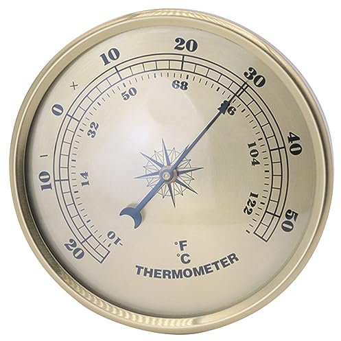 HOMSFOU 3st Thermometer Schwimmbad Werkzeug Zur Temperaturüberwachung Runden Monitor Sensor Projektionsalarm Wählen Thermostate Ofen Sofortig Luftstrom Solar- Wetterstation W-lan Metall